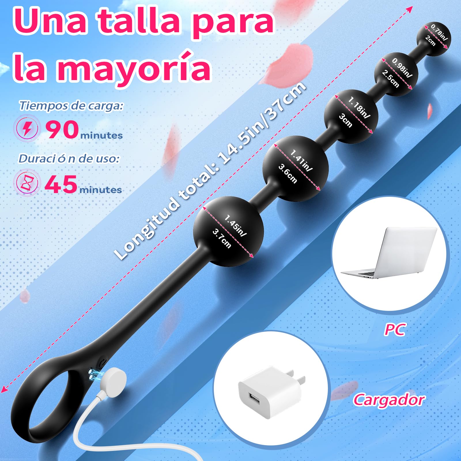 Juguetes Eróticos Sexuales Hombre Bolas Anales - Vibradorador Consoladores Plug Anal para Mujer Pareja Sexuales con 9 Modos de Vibración,APP Anillo Eroticos Dilatador Estimulador Prostata Gay Sex Toys