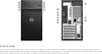 Dell Precision 3000 3640 Workstation - Core i7 i7-10700 - 16GB RAM - 512GB SSD - Tower