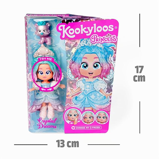 Foto 7 de 7 de KOOKYLOOS Serie Princess, Crystal Dream –Muñeca Coleccionable de la Serie Princess.Contiene muñeca,Conjunto…