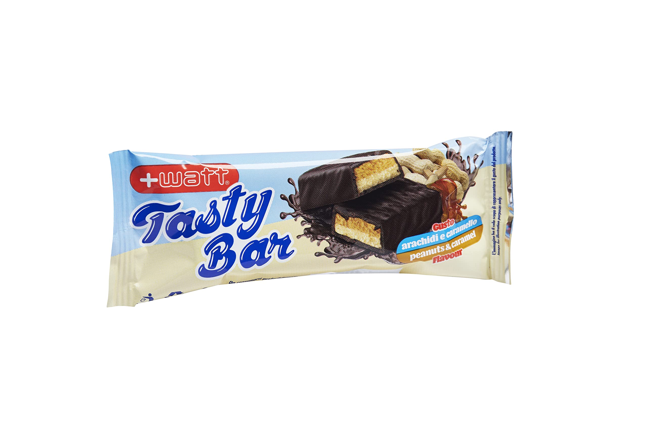 Tasty Bar - Barretta Proteica Bistrato al 25% - Ricoperta di Cioccolato Fondente - Formato BOX 24 x 40 g - Gusto Arachidi e Caramello