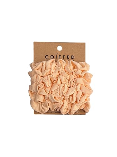 Coiffed + Co. Coleteros de viscosa de bambú apilados (color: arena) 6 unidades (albaricoque)