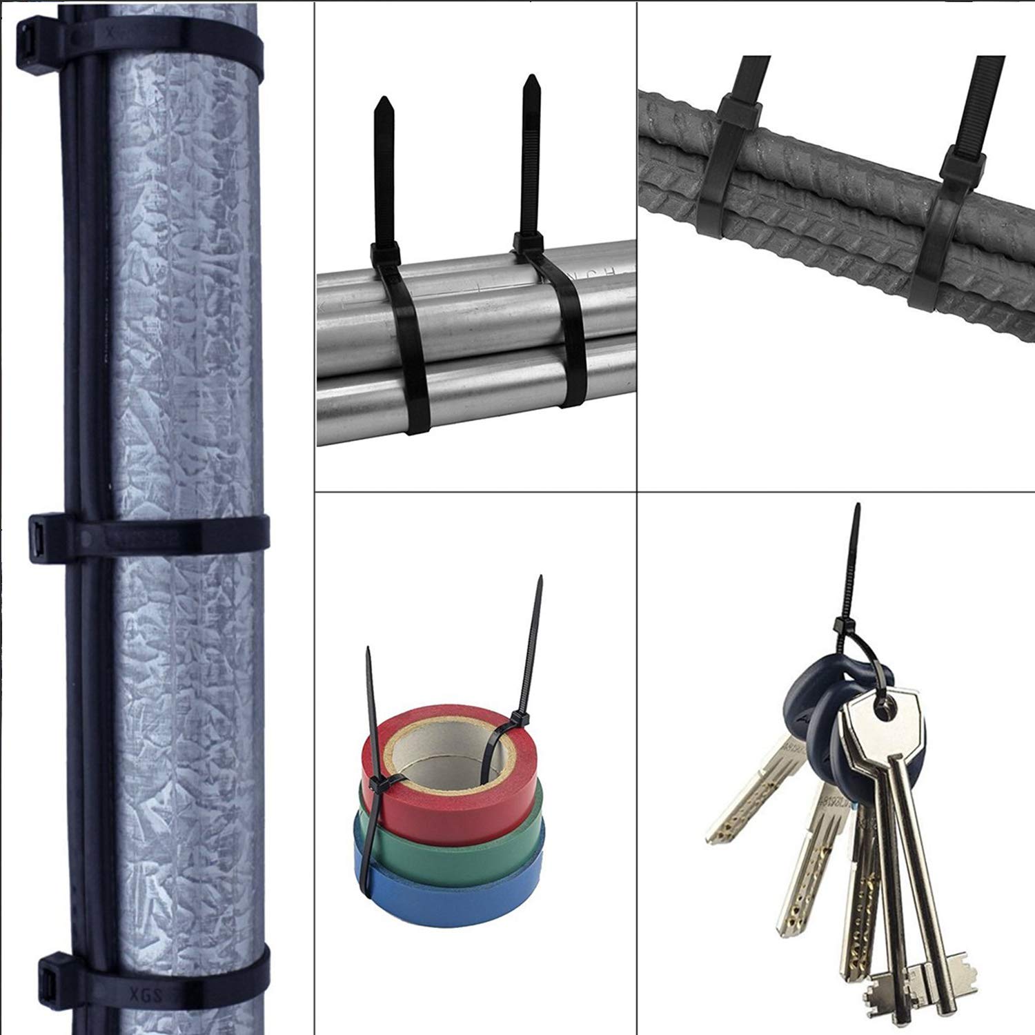 150 Pièces Attaches-Câbles Universelles En Nylon, Serre