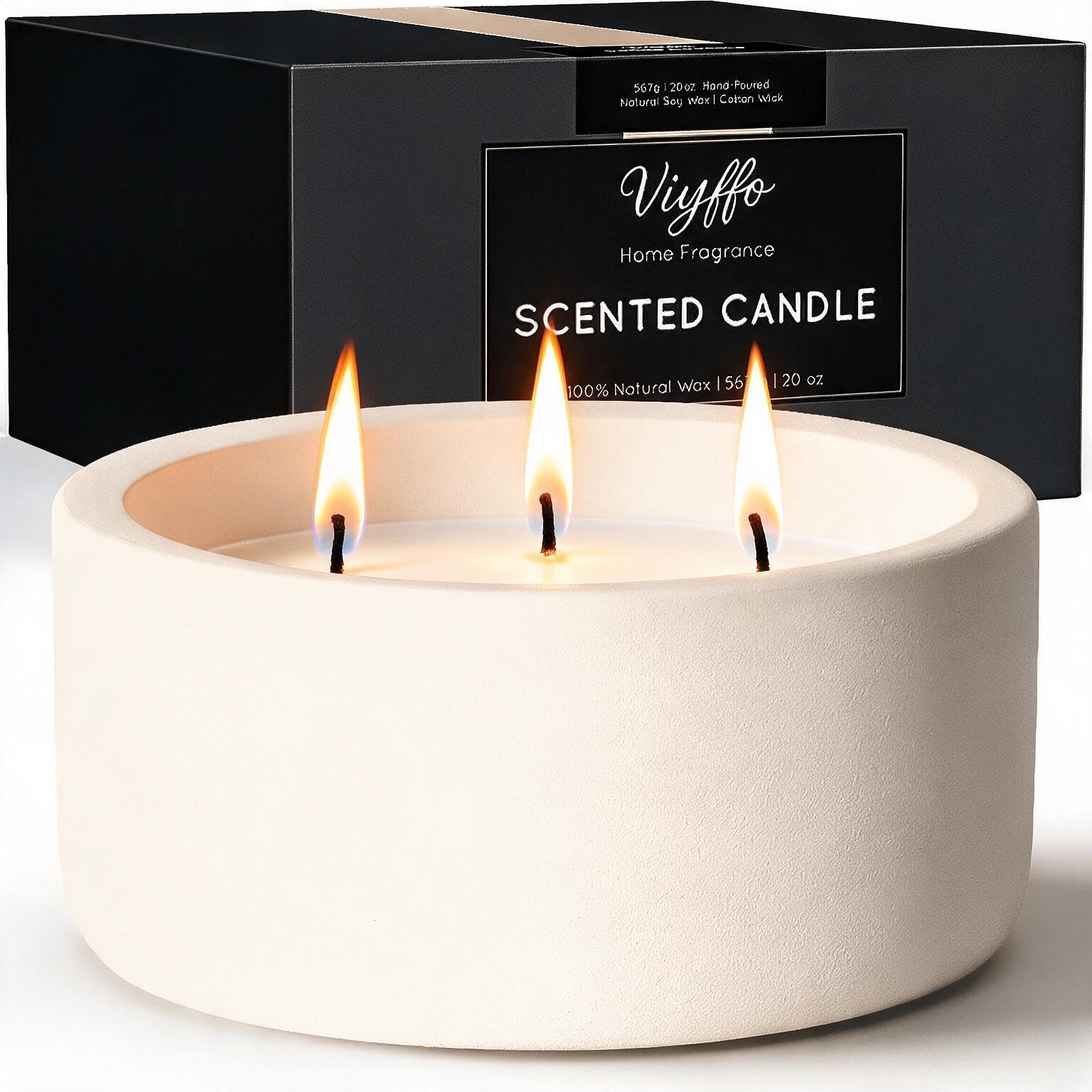 View 1 of *SEE NOTES/PHOTOS* 
Viyffo 20oz 3-Wick Soy Candle – Vanilla Dreamscape