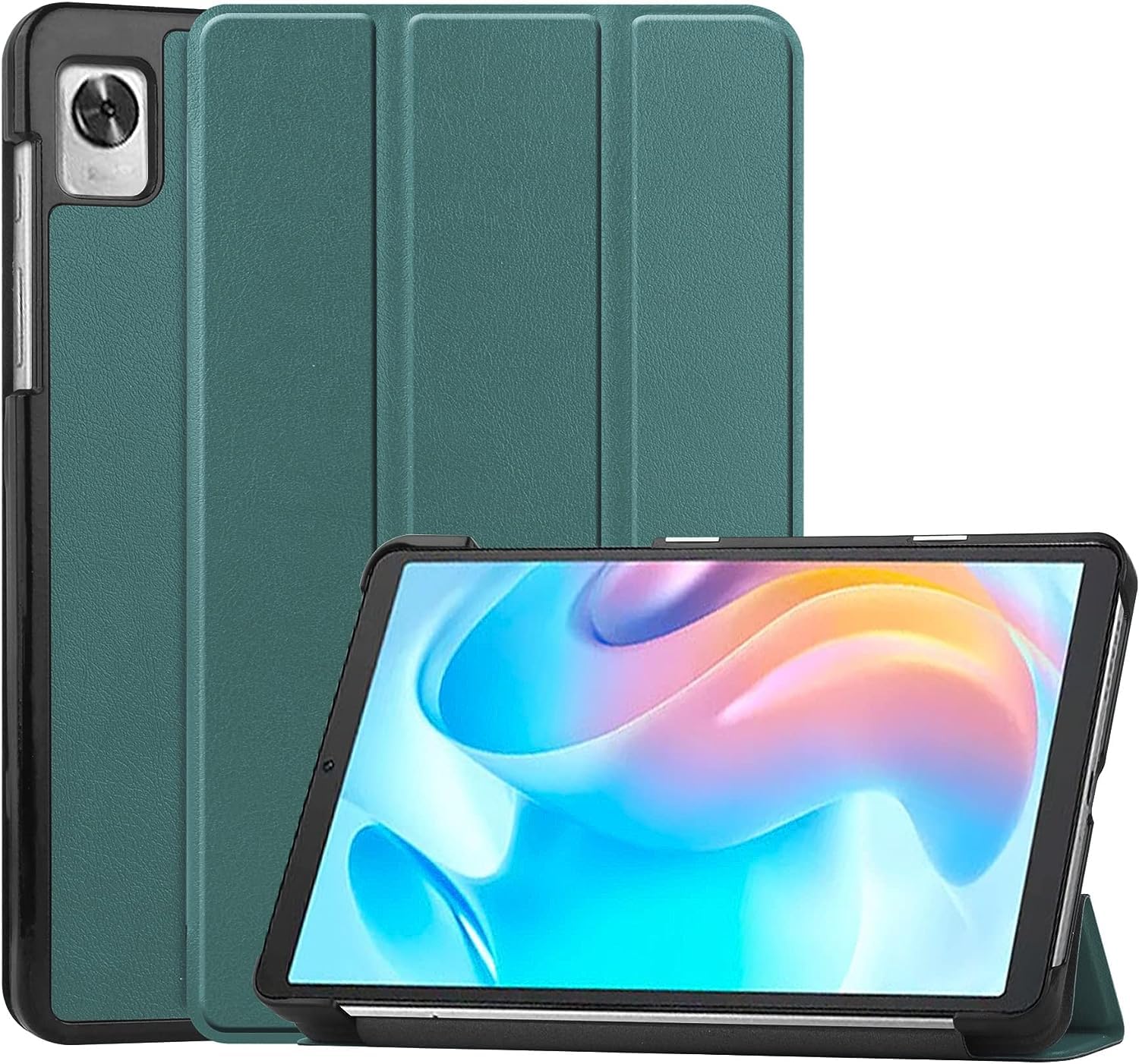 Printme Slim Tablet Case Compatible for Realme Pad Mini 8.7Inch, Tri-Fold Smart Tablet Case,PC Back Shell Slim Case Multi- Viewing Angles Stand Hard Shell (Alpine Green) (B0CHLXGGJV) Amazon Price History, Amazon Price Tracker