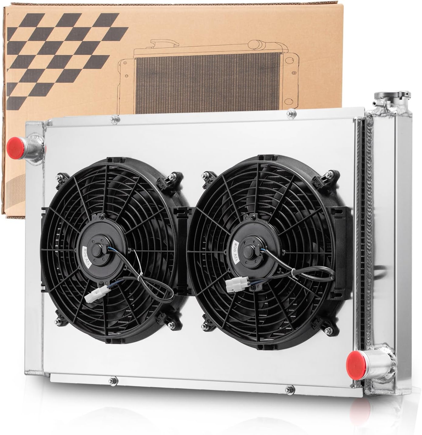 3 Row Radiator Support Kit Amazon.com: 3 Row Universal Radiator with Fan Compatible with GM CHEVY ...