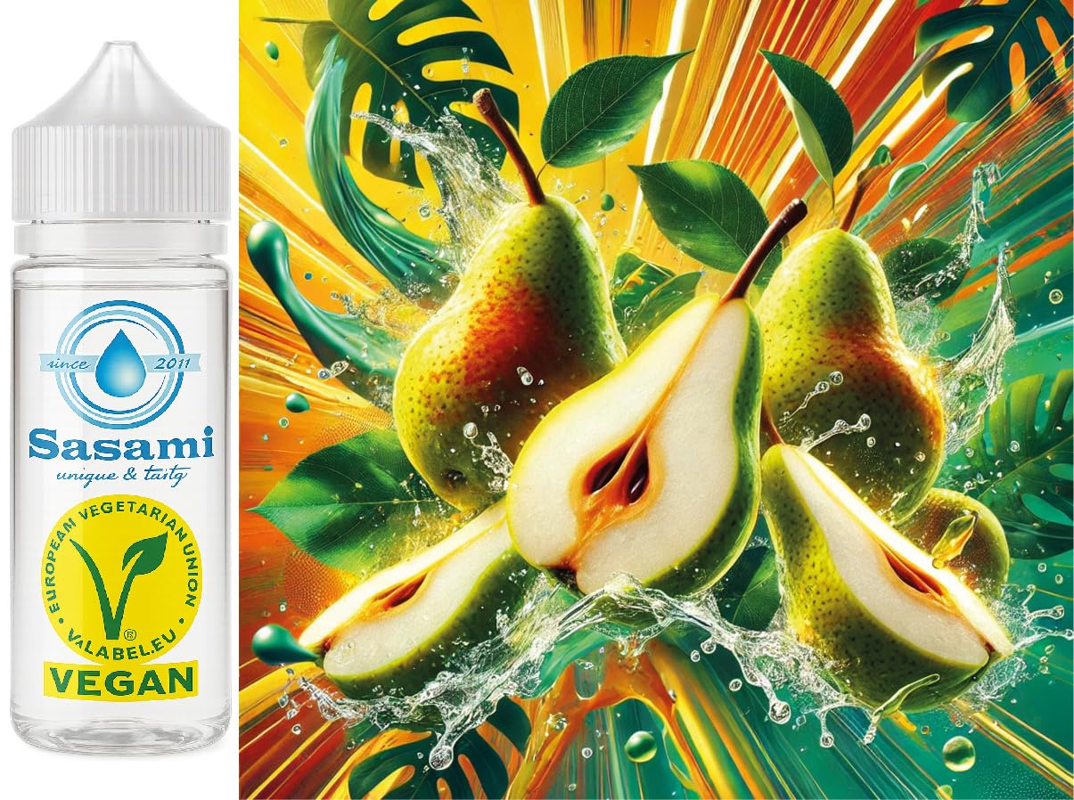 Aroma concentrado de pera Sasami 100ml: el mejor saborizante vegano líquido 8