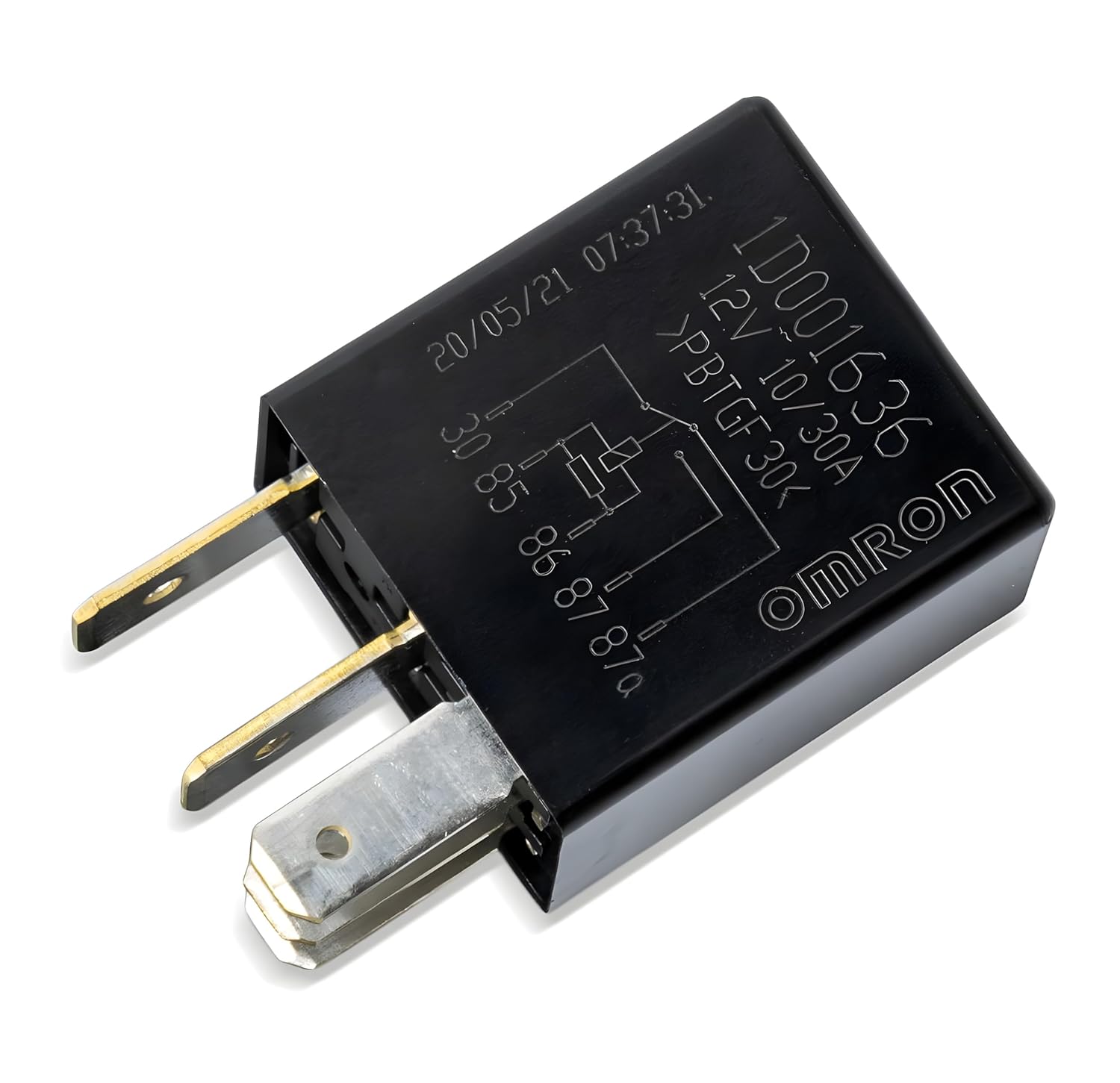 Piaggio 1D001636 Micro Relay with Resistor 12 V 30/10 A Light Relay
