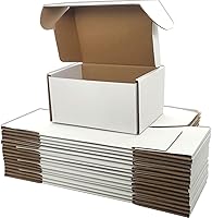 Vista 6 de Cajas de envío negras para pequeñas empresas, paquete de 20 cajas de cartón corrugado de 12 x 8 x 3 pulgadas para envío, embalaje, regalos