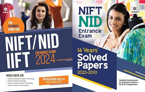 ARIAHNT COMBO The Ultimate Guide for NIFT/NID/IIFT + 14 Years Solved Papers 2023-2010 Entrance Examination 2024