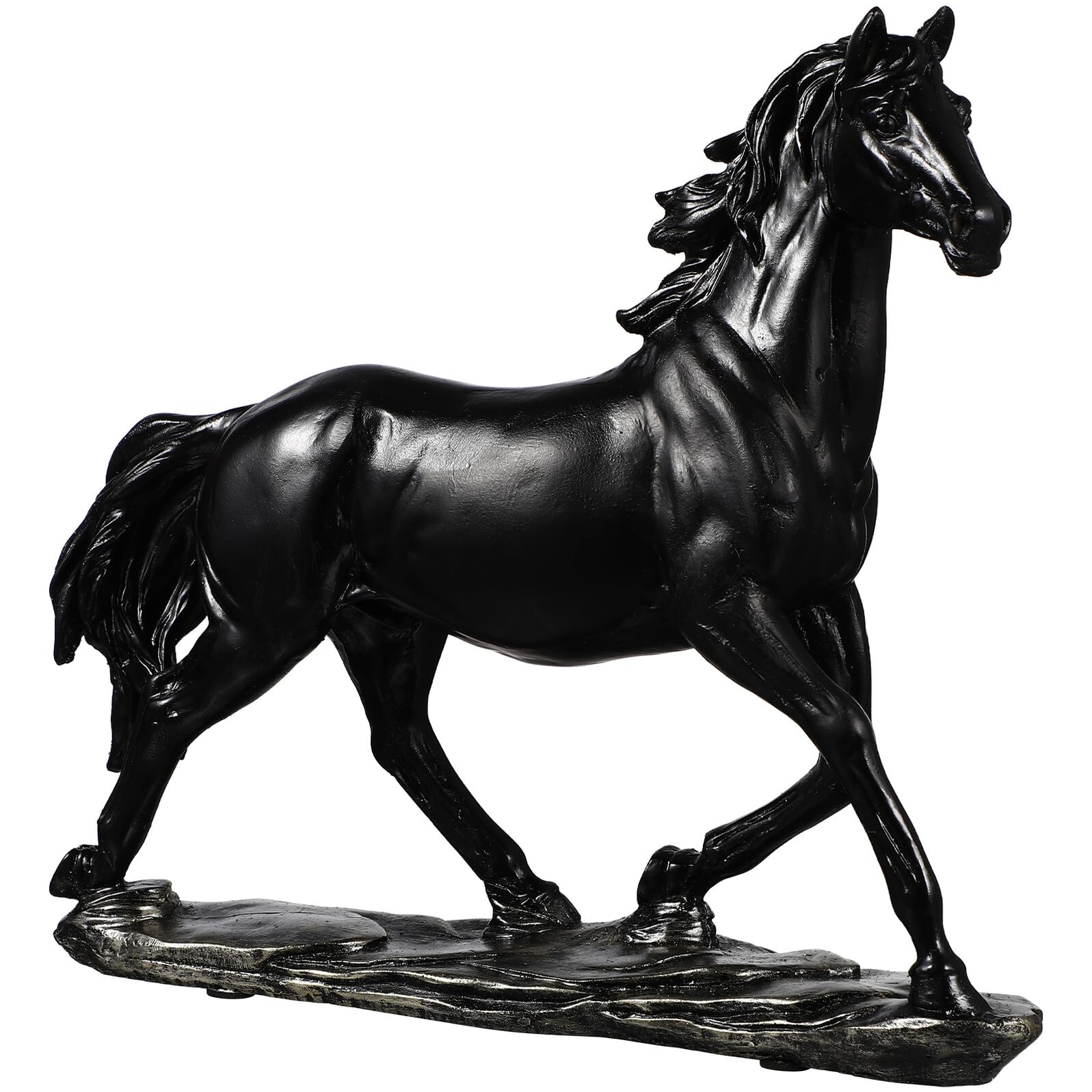 Statue de cheval en résine Lurrose pour briser la monotonie d'un bureau vide