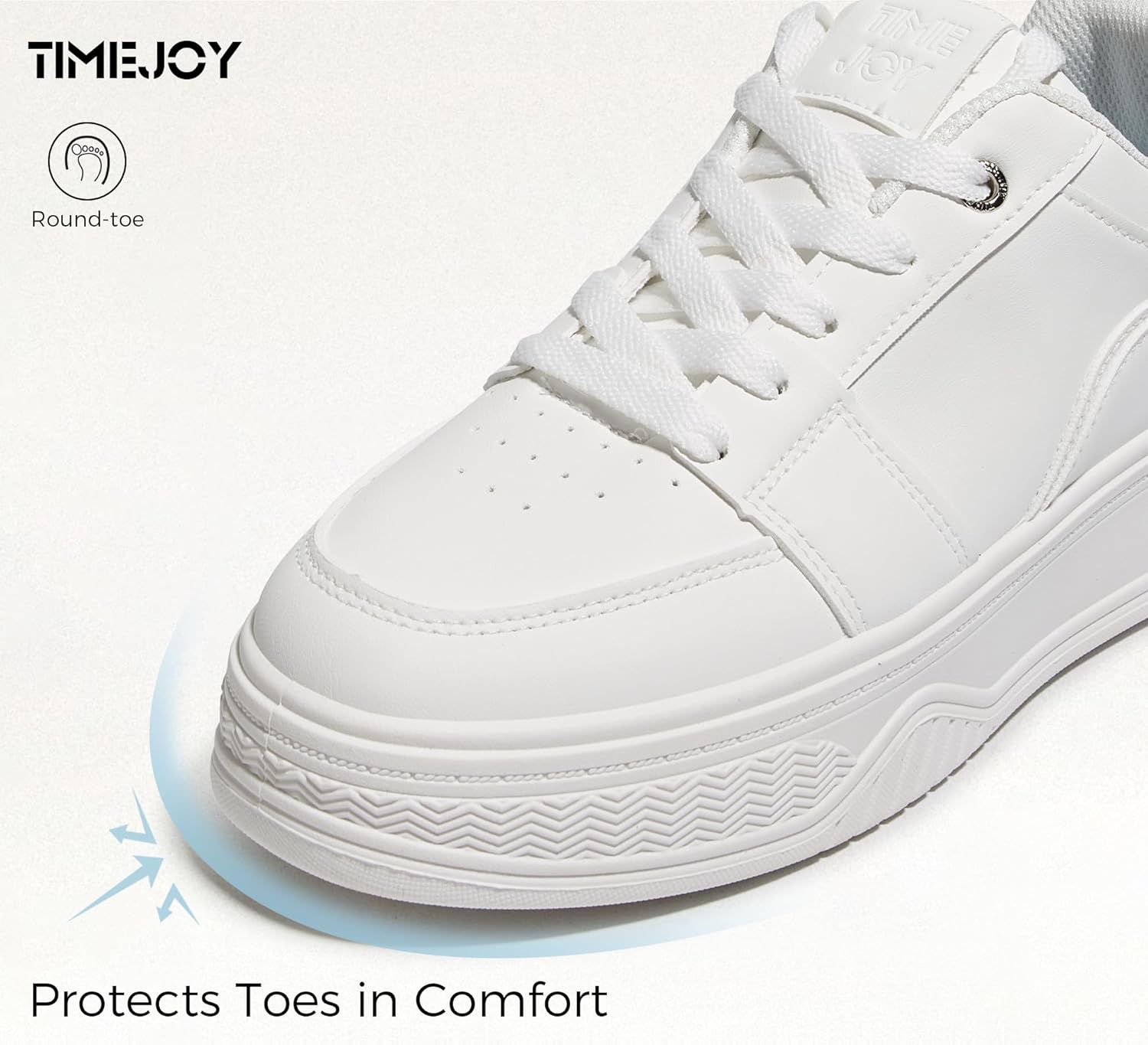 TIMEJOY Women's Chunky Platform Sneakers Fashion Classic Tennis Shoes Lace-Up Non-Slip for Casual Walking & Light Sports - Image 6