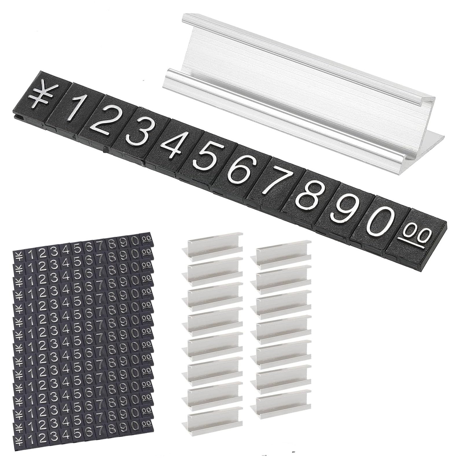 SENSABLISS 가격 카드 가격 큐브 16개 세트 가격 스탠드 가격 디스플레이 가격 디스플레이 매장 디스플레이 읽기 쉬운  값(실버)-Freehip.co.kr