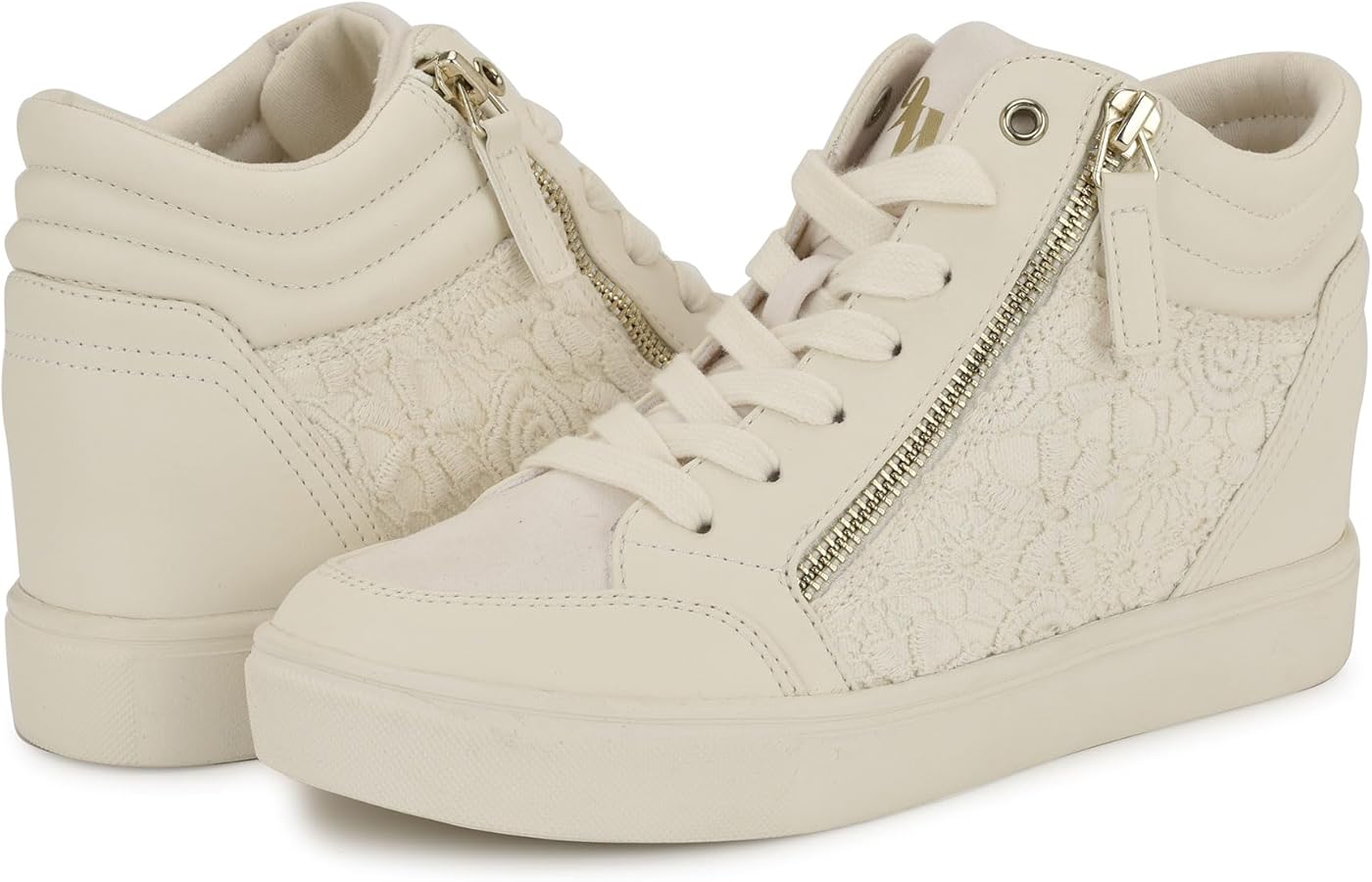 Amazon.com | Nine West Womens Tons Ivory Lace Multi 5.5 M