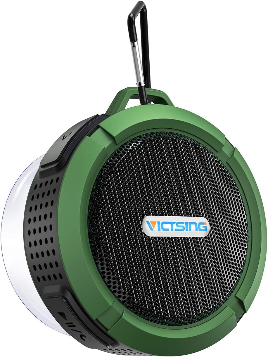 Vtin R7 Bluetooth Speakers, Waterproof Outdoor Speakers with Powerful Bass, 50W Wireless Stereo Pairing Speaker with 30H Playtime, 7 Lighting Mode, Support Tf Card, Suitable for Party/Camping/Outdoor
