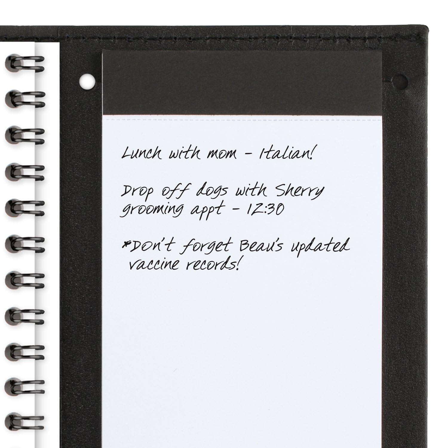 AT-A-GLANCE Agenda settimanale per appuntamenti 2025, ricaricabile, 8 x 16 cm, formato tascabile, nero (700080525)