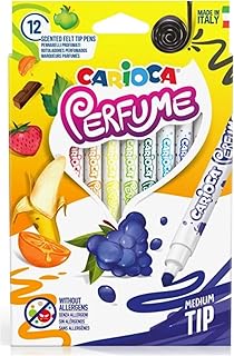 أقلام فلو ماستر كاريوكا من البلاستيك ملونة ومعطرة، 12 قلم تحديد