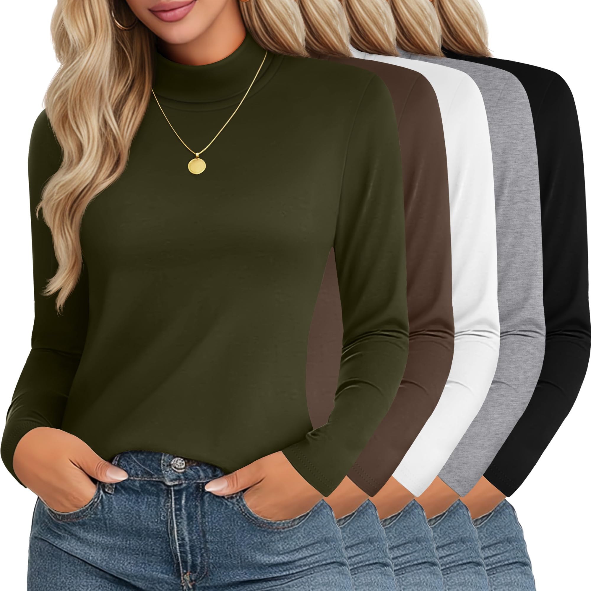Haut thermique col roulé femme manches longues pour l'hiver - 6
