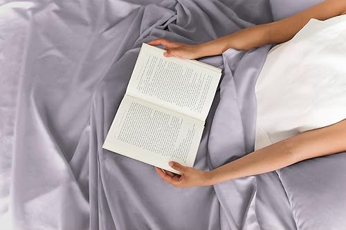 Vista 1012 de Juego de sábanas de 4 piezas tamaño king, extrasuaves, transpirables y refrescantes con esquinas profundas, sábanas de fácil ajuste y sin arrugas