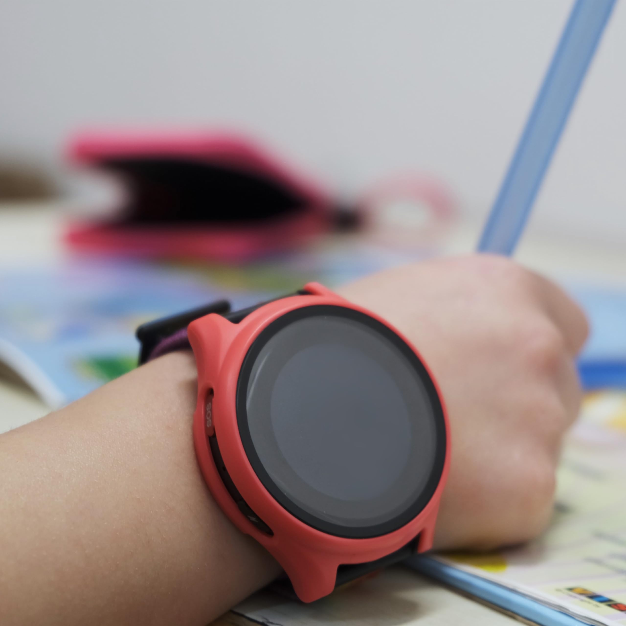 ANIO Protector Case 2.0 für Anio 6 Kinderuhr, Displayschutz vor Kratzern, Stößen & Beschädigungen, Schutzhülle, Cover zur Kinderleichten Montage, Volle Touchscreen-Funktionalität, Schwarz