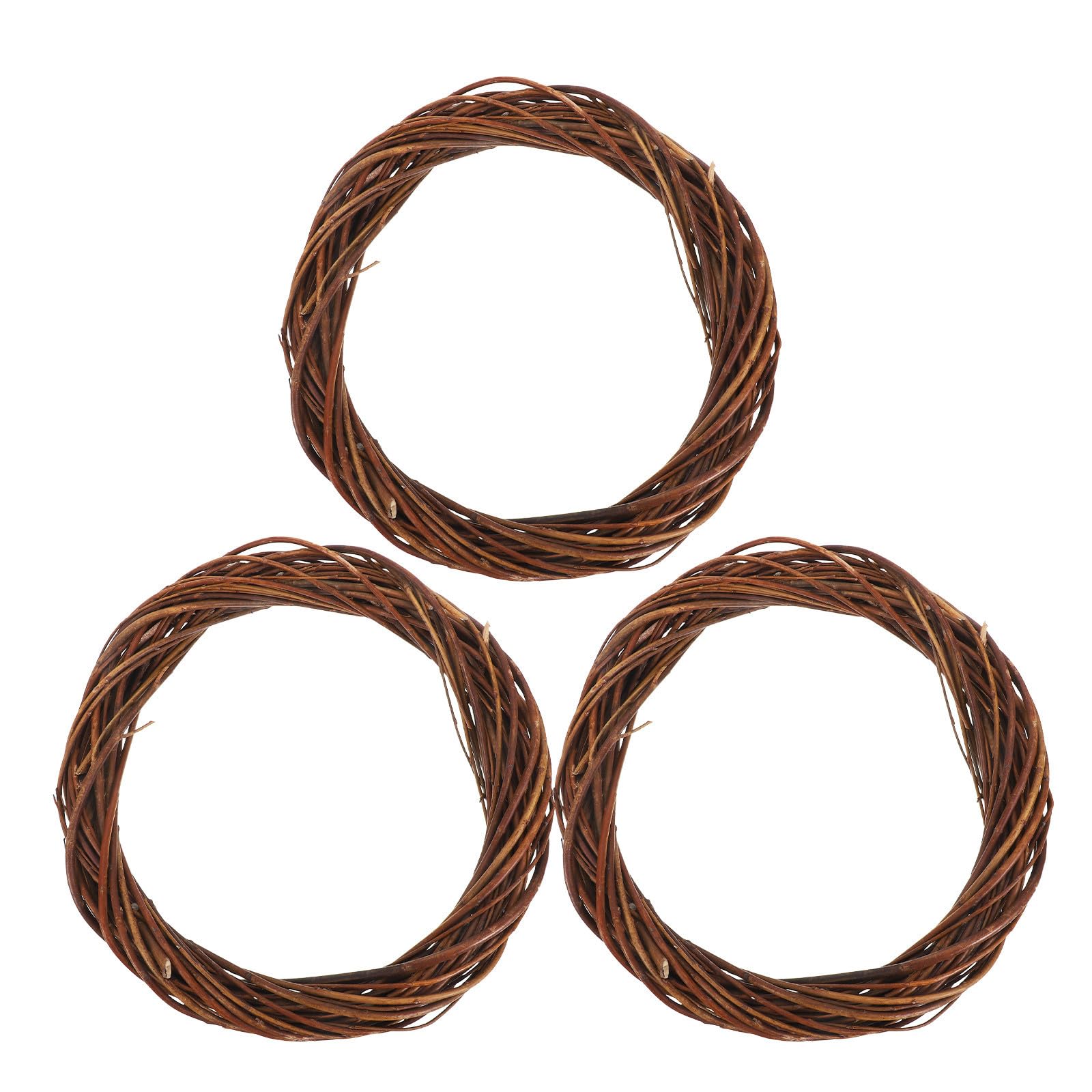 Toyvian 6 Stück Rattan Rankenkranz 30cm aus Weidenzweigen für Halloween