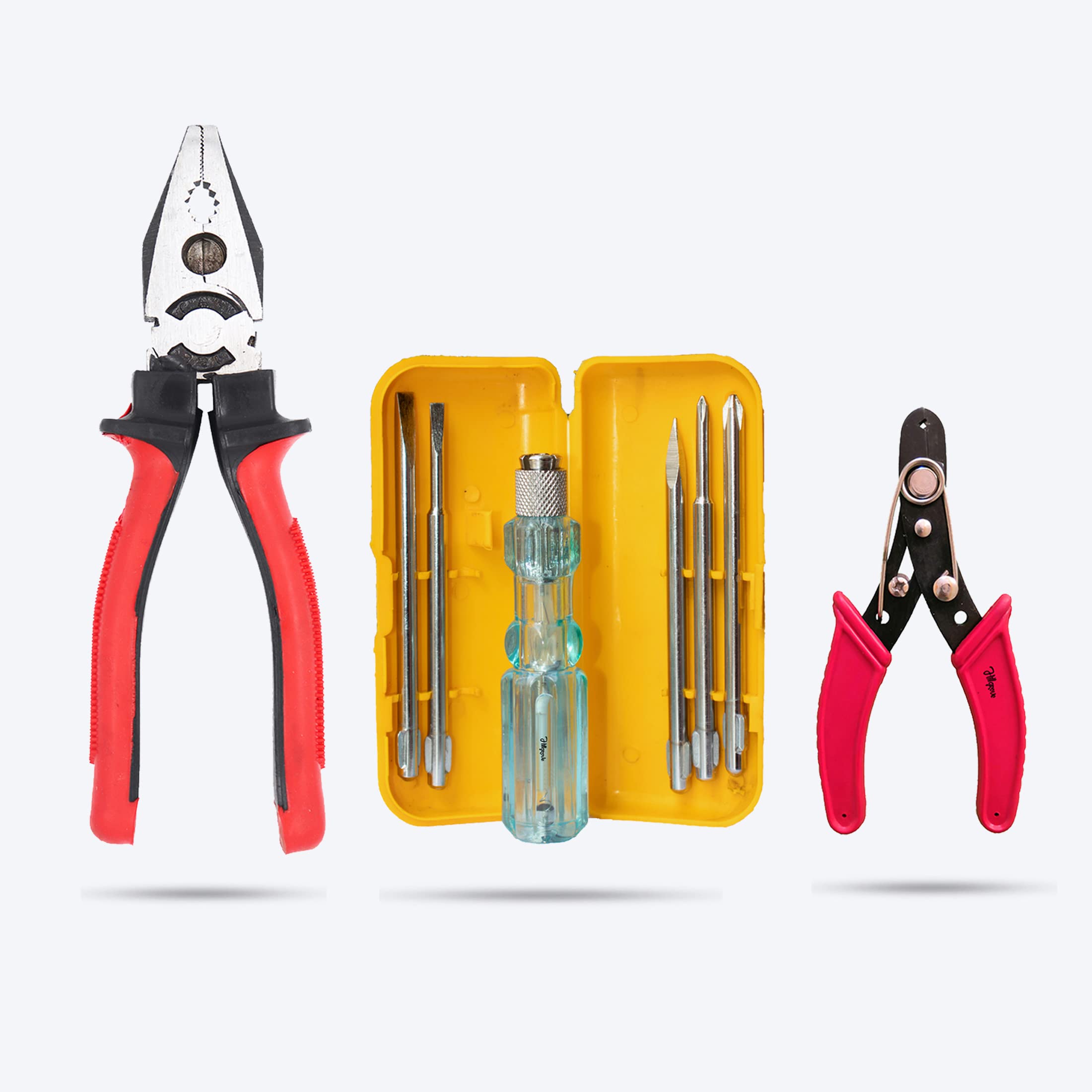 Hillgrove HGCM143M1 Combo of 3Pcs- Plier, 5in1 Screwdriver Set, Wire Cutter Hand Tools Kit (B09VKTLM4S) Amazon Price History, Amazon Price Tracker