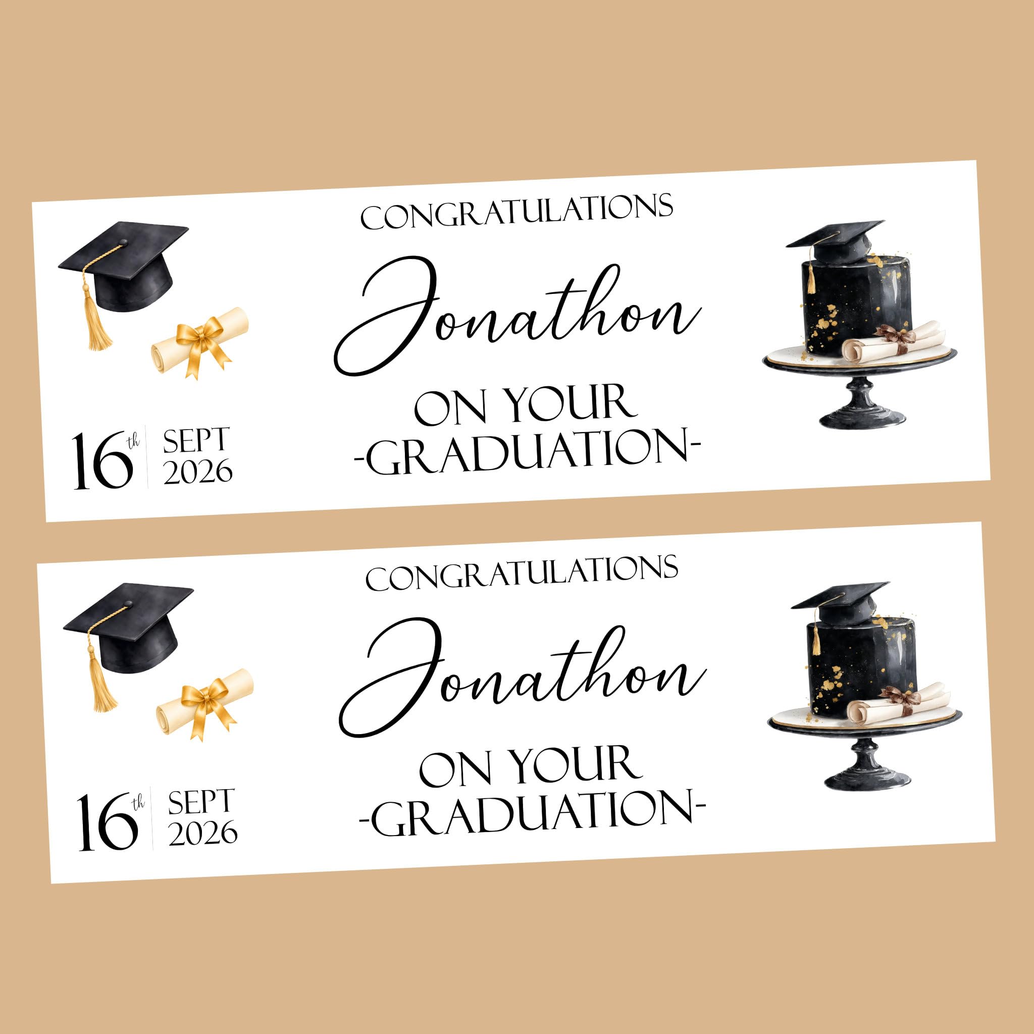 Graduation Banner, Personalised Graduation Banner, Happy Graduation Party Decorations, Congrats Graduate Banner, Personalised celebration banner
