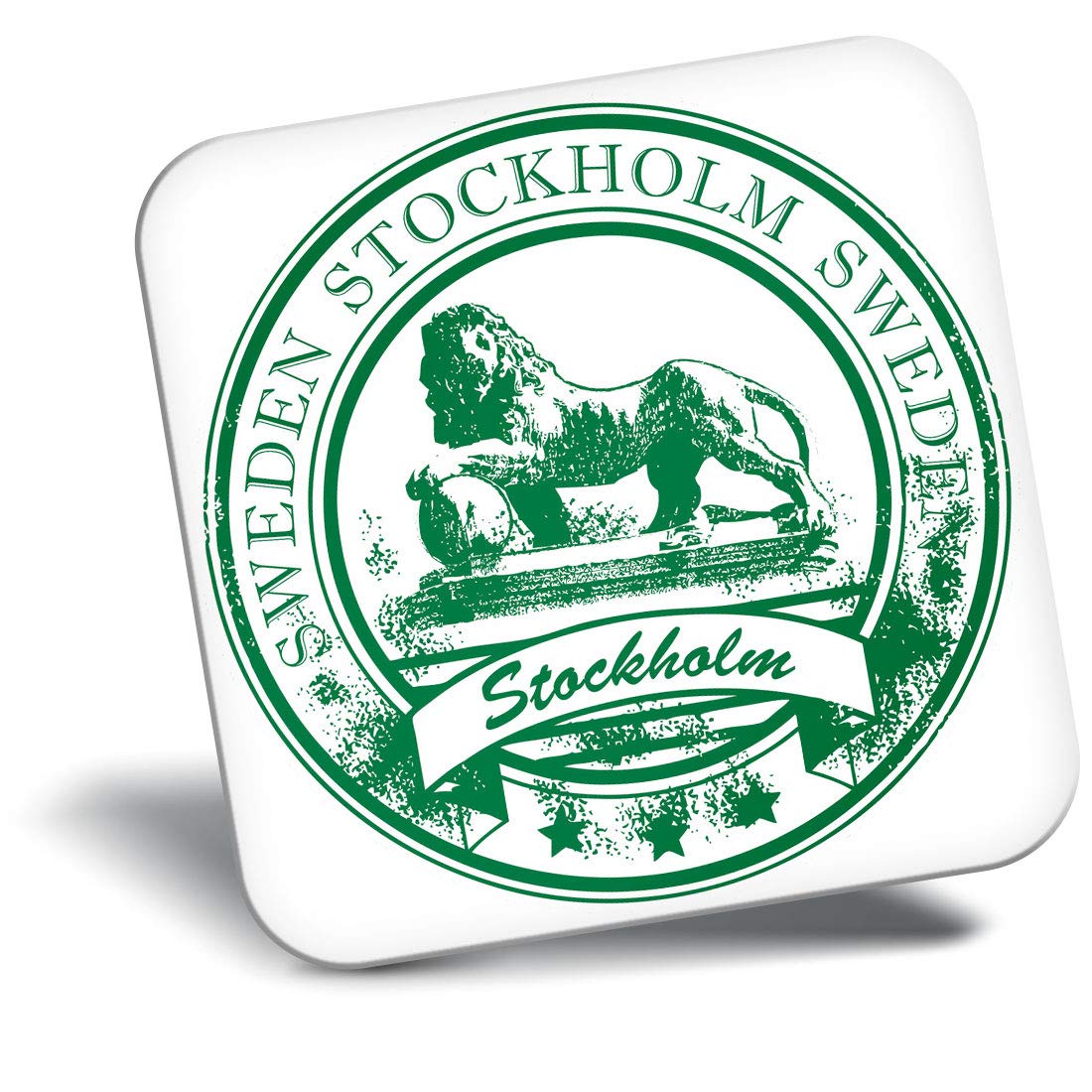 Destination Vinyl Ltd Fridge Magnet - Sweden Stockholm Swedish Travel 5932
