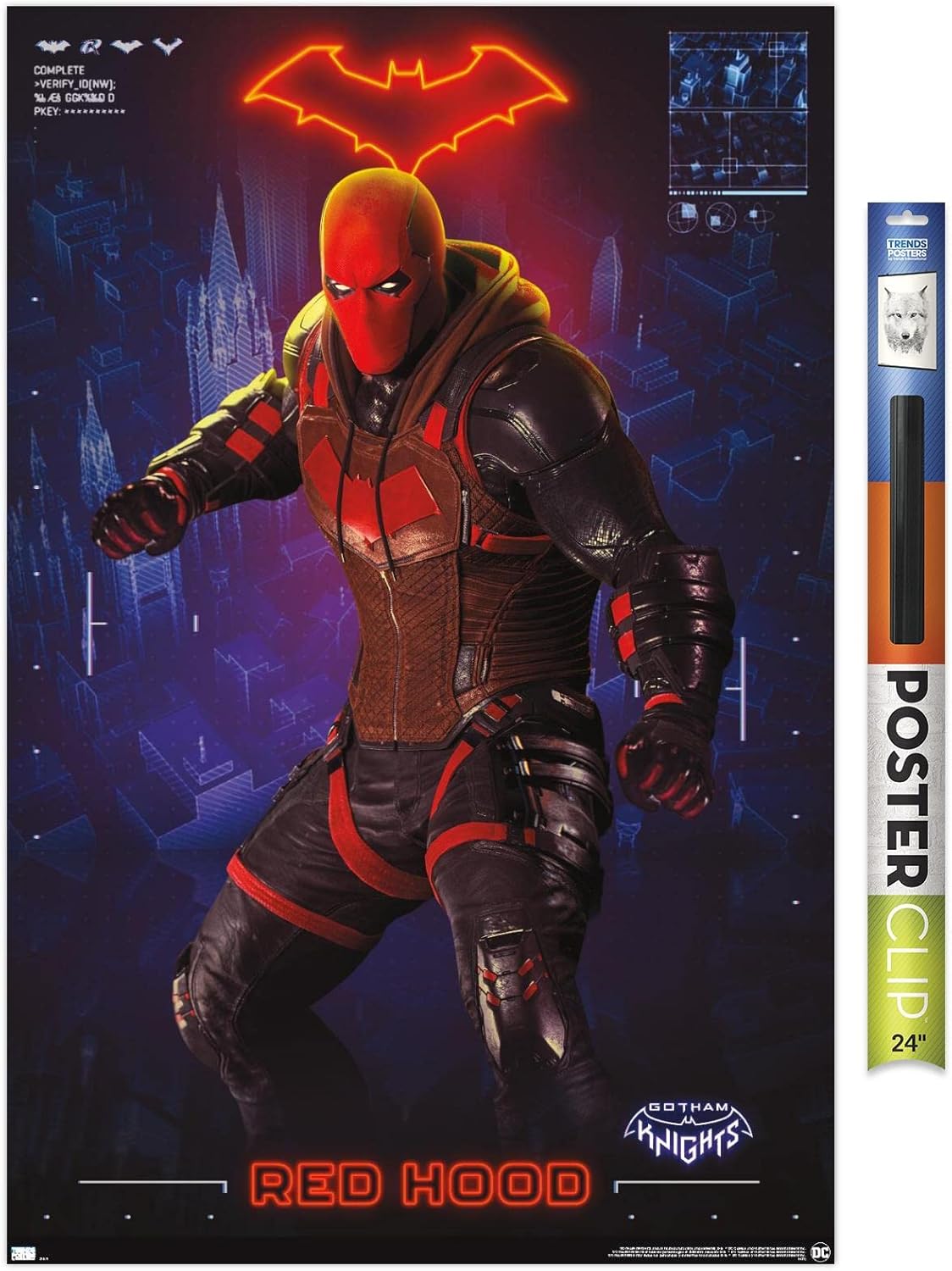 Trends International DC Comics Gotham Knights - Red Hood Wall Poster, 22.375" x 34", Premium Unframed Version