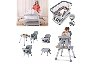 Zebrater 8-in-1 Convertible High Chair and Bassinet: The Ultimate Baby Essential