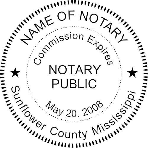 Miniatura 10 de Imprue - Sello de goma redondo autoentintable para notario Missouri certificado del fabricante requerido