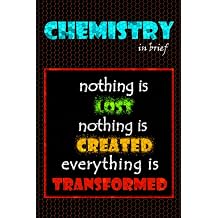 CHEMISTRY IN BRIEF NOTEBOOK 1/2 LINED HEXAGONAL GRAPH PAPER FOR ORGANIC AND BIOCHEMISTRY CHEM LAB science student notepad for college and high ... summaries / laboratory practical workbook...
