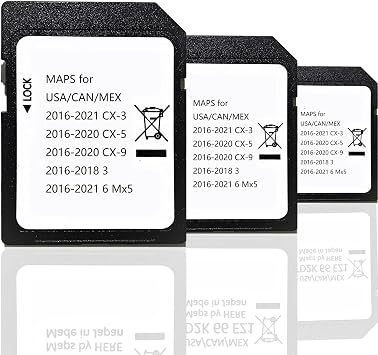 Latest Navigation sd Card for Maz-da 3 6 CX-3 CX-5 CX-9 Navigation SD Card Map USA/CA/MEX