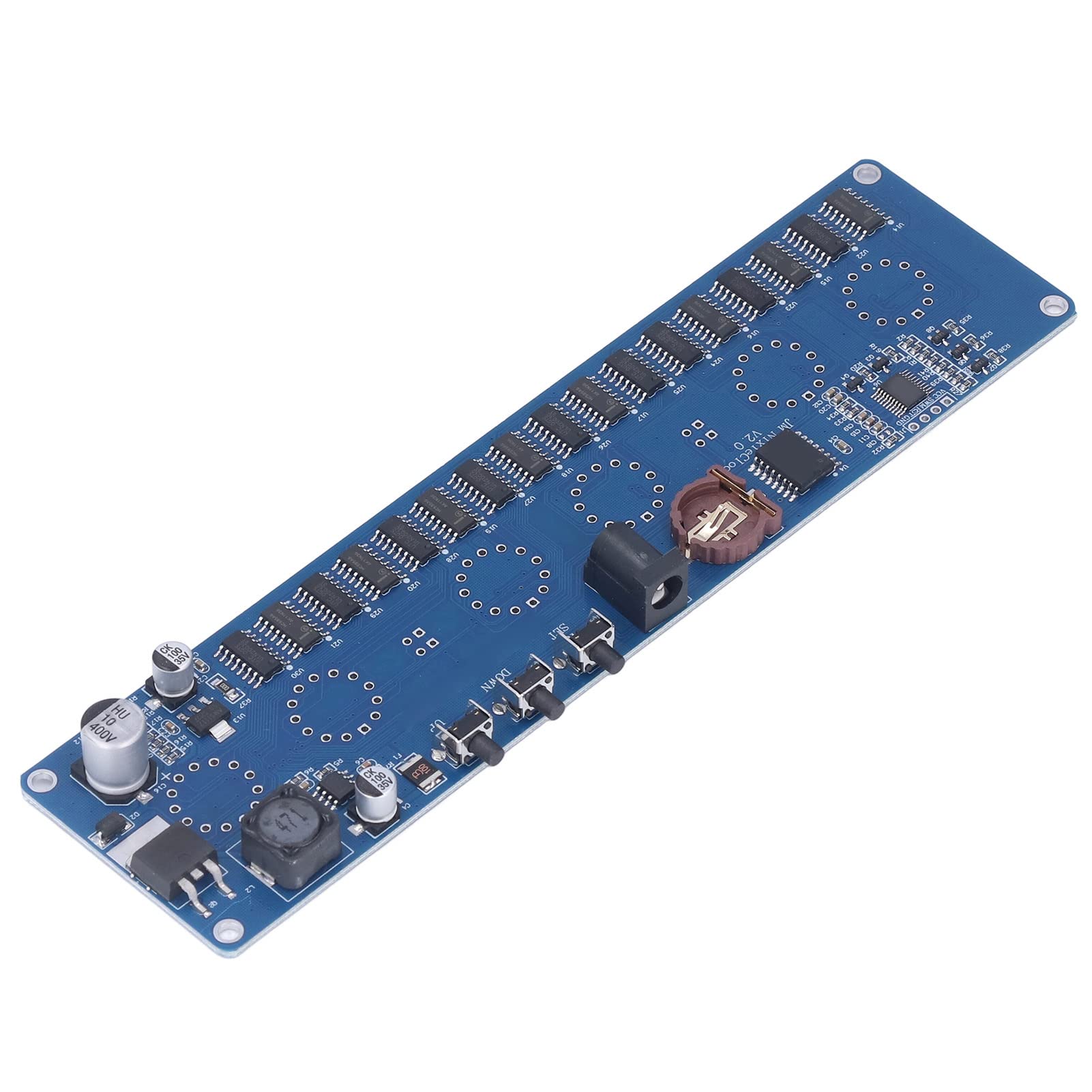 IN14 Nixie Tube Clock, Leuchtende Röhrenuhr DIY Kit, Leuchtende Röhrenuhr DIY Kit Hohe Genauigkeit IN14 Nixie Tube Clock DIY Teile DC12V für Zuhause, Uhr