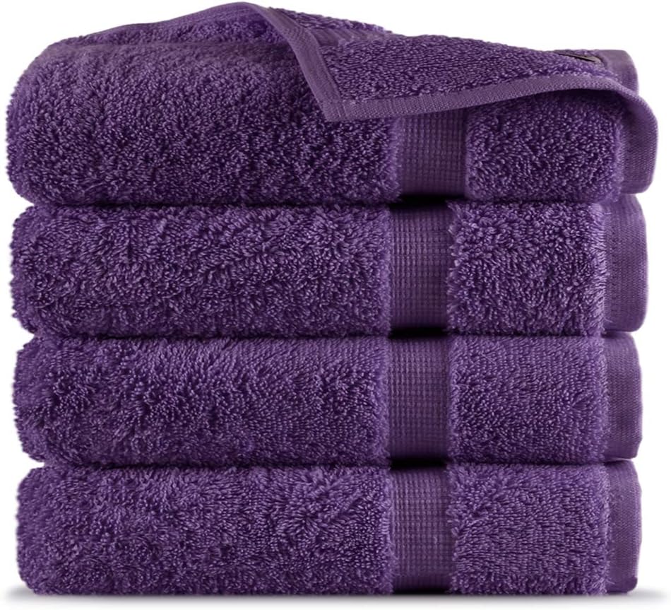 Indulge Linen 100 Turkish Cotton Towel Set (Plum