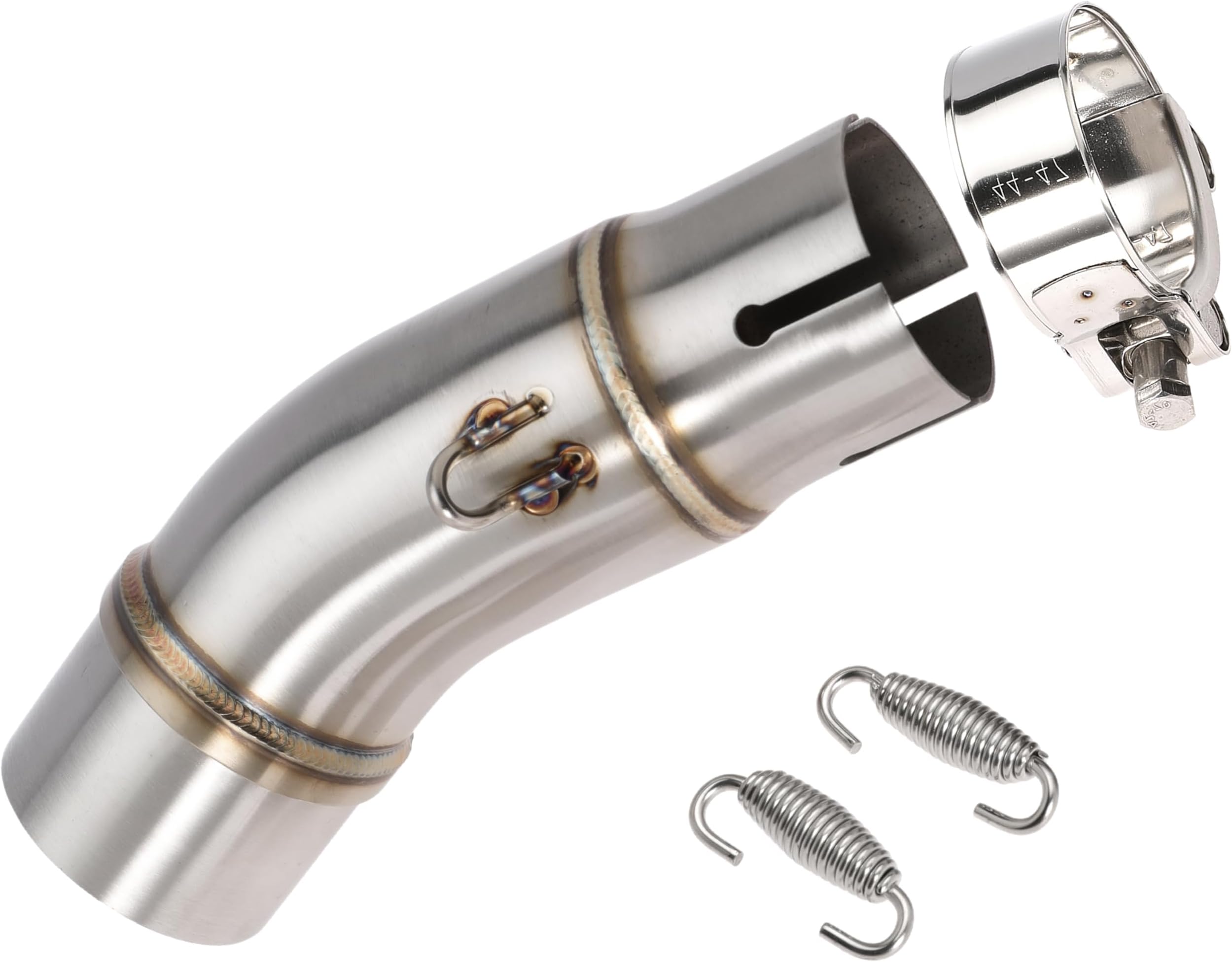 Motorcycle Exhaust Mid Pipe Muffler Mid-pipe for Kawasaki Ninja 400 Z400 2017-2022, for Ninja 250 300 650 EX250 EX300 Z250 Z300 2018-2022