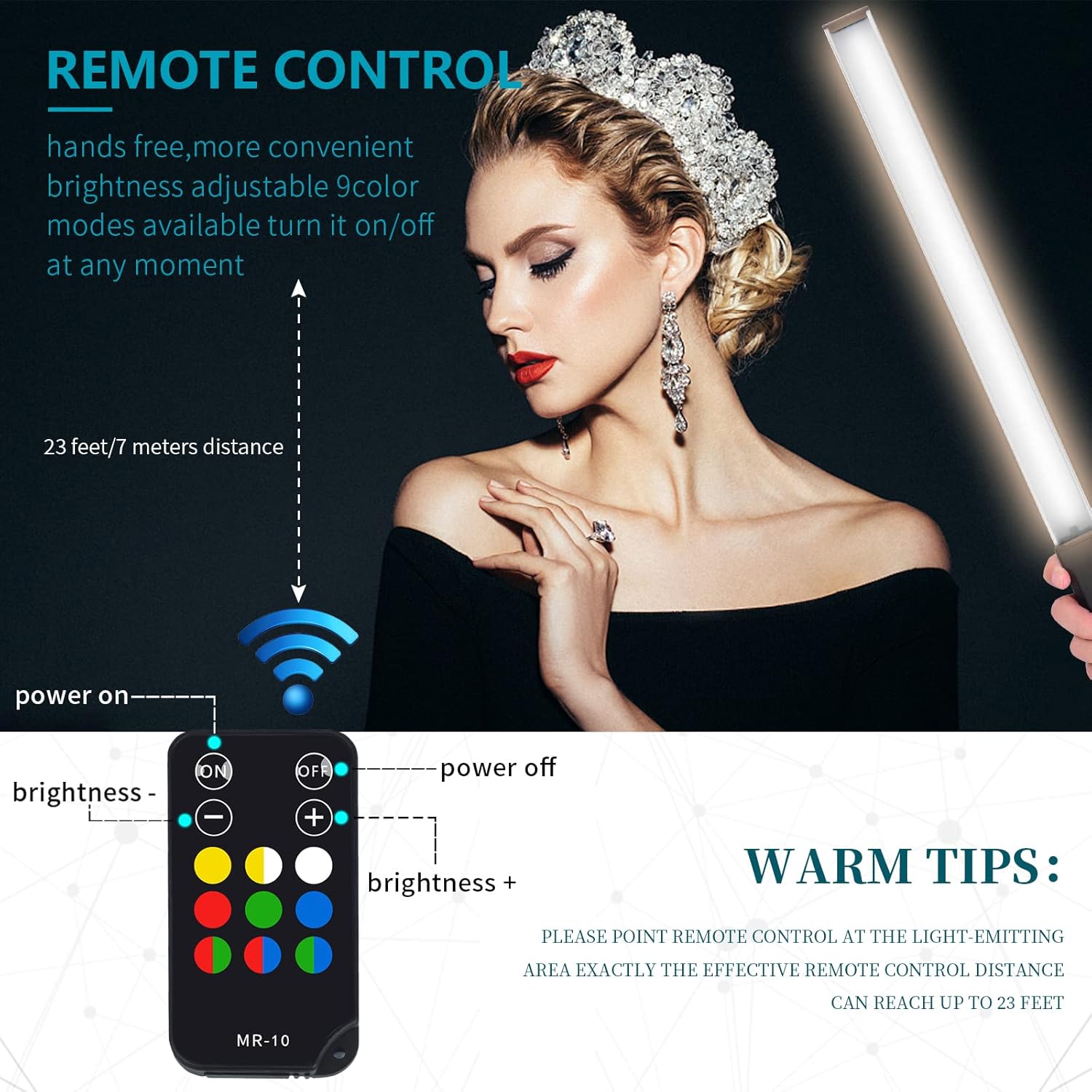 Buy 1 get 1 FOTOBETTER LED Light Stick, RGB Handheld LED Video Light Wand Stick Photography Light 9 Colors, Built-in Rechargable Battery and Remote Control, With Hot Shoe Ball Head Adapter 1000 Lumen12 Brightness Flash Sale FOTOBETTER LED Light Stick, RGB Handheld LED Video Light Wand Stick Photography Light 9 Colors, Built-in Rechargable Battery and Remote Control, With Hot Shoe Ball Head Adapter 1000 Lumen12 Brightness