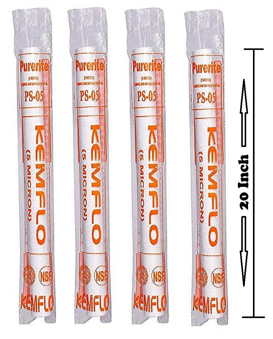 Colorsole® 20 inch Spun Filter Cartridge 5 Micron pp Sediment Filter for prefilter/Outer Filter Candle for 50 LPH Commercial ro Water Purifier (Melt Blown Filte-image-43