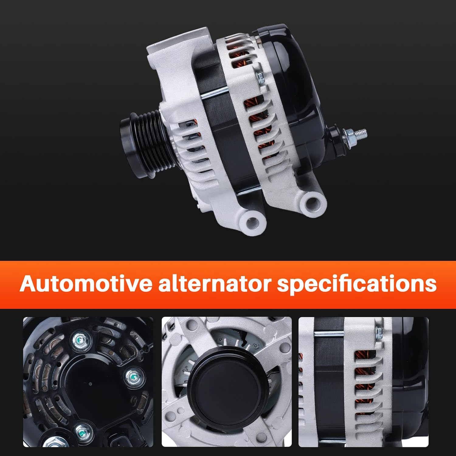 4210000821 Alternator for 2015-2017 Chrysler 200 3.6L,2014-2022 Jeep Cherokee V6 3.2L,12V 160Amp