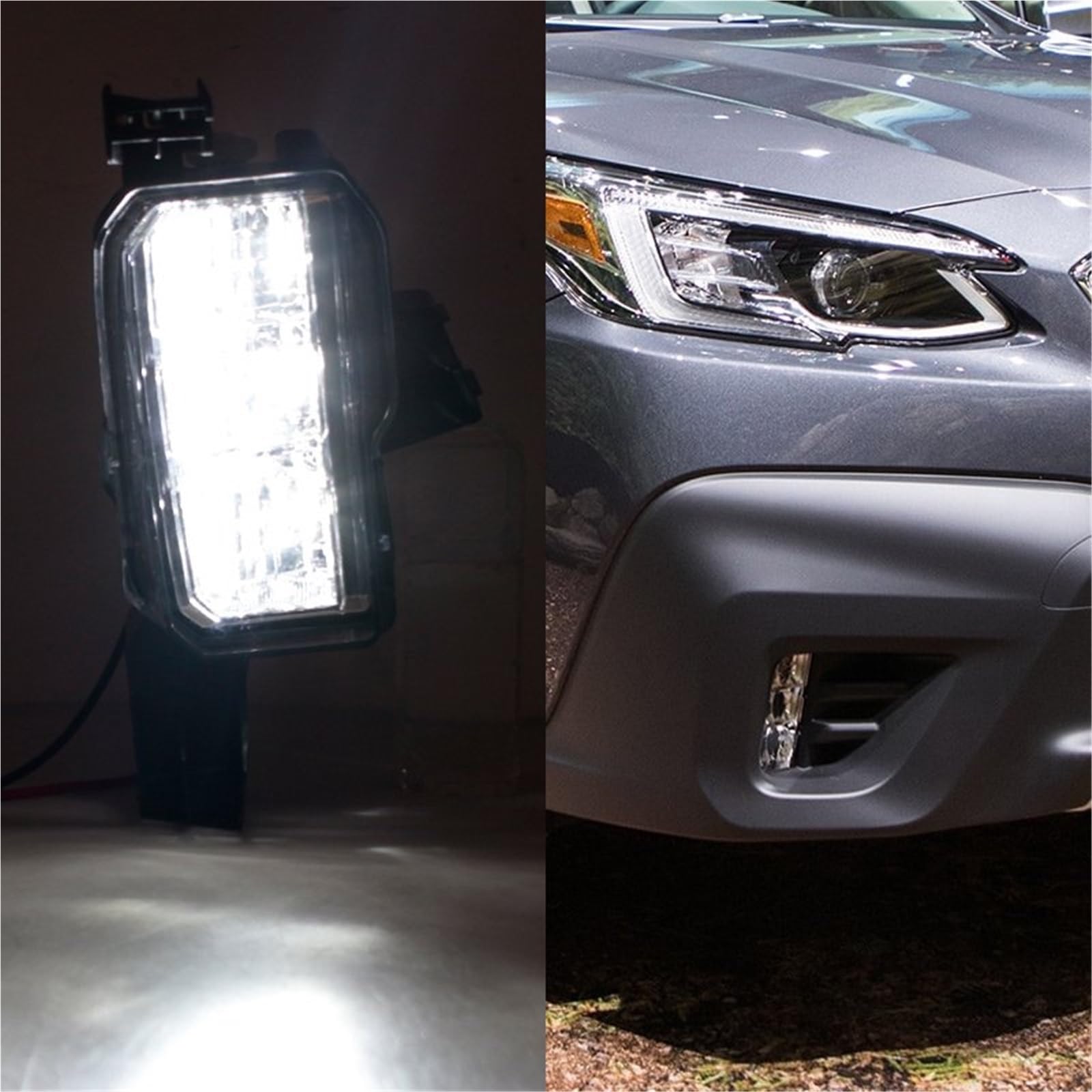 Wersja US reflektory przeciwmgielne do Subaru Outback 2020, 2021 i 2022, przednie światła zderzaka LED, światła przeciwmgielne 84501AN010 84501AN000