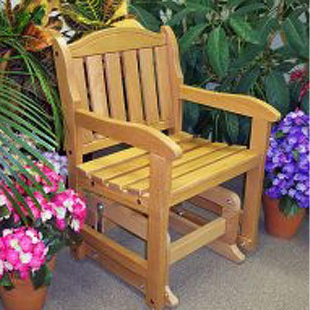 PRAIRIE LEISURE Garden Chair Glider Designs (Black) (35" H x 23" W x 26" D) Patio