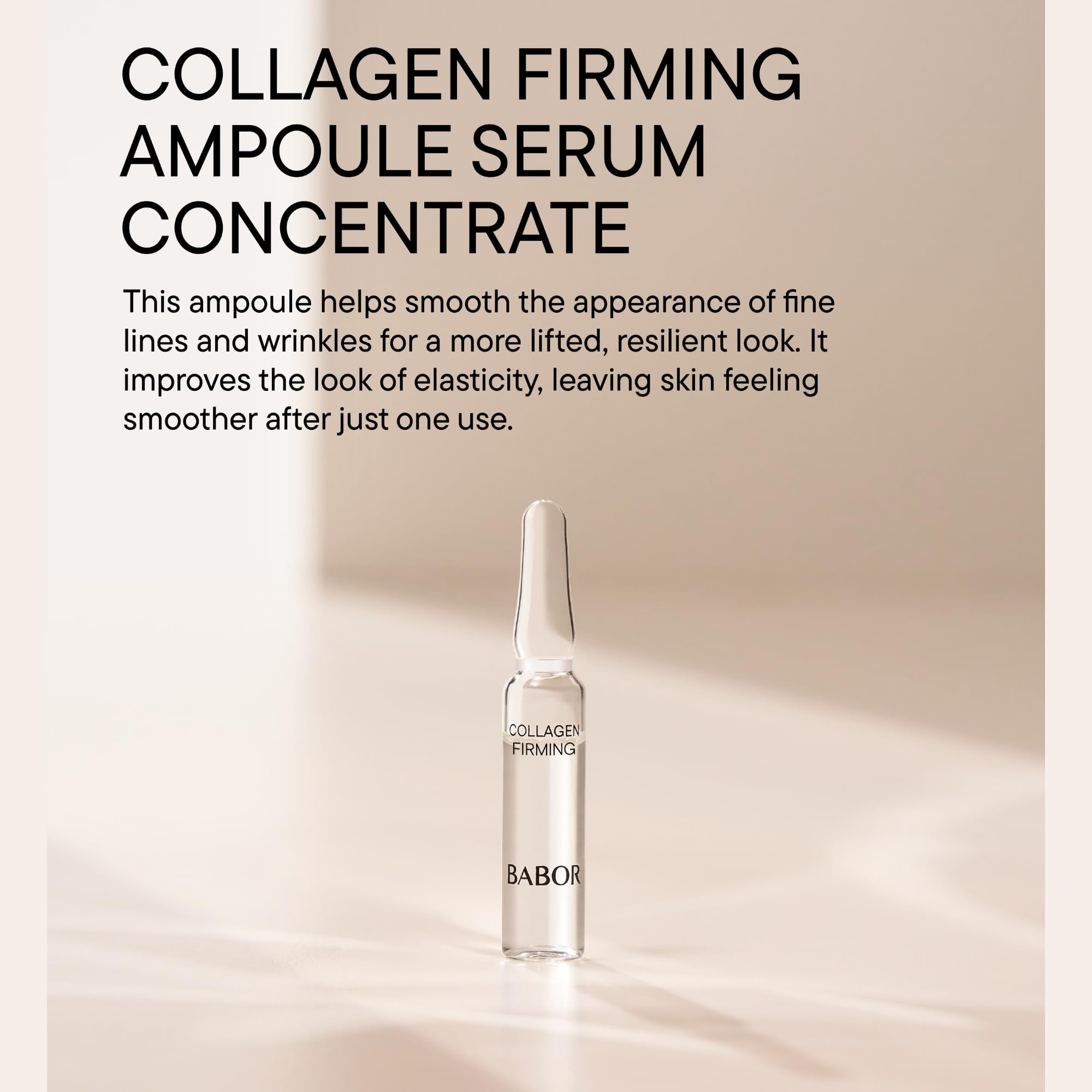 BABOR Collagen Firming Ampoule Concentrate, Collagen Skincare Capsule, Anti Aging Serum, Increase Elasticity, Firming and Lifting 7 Day Treatment
