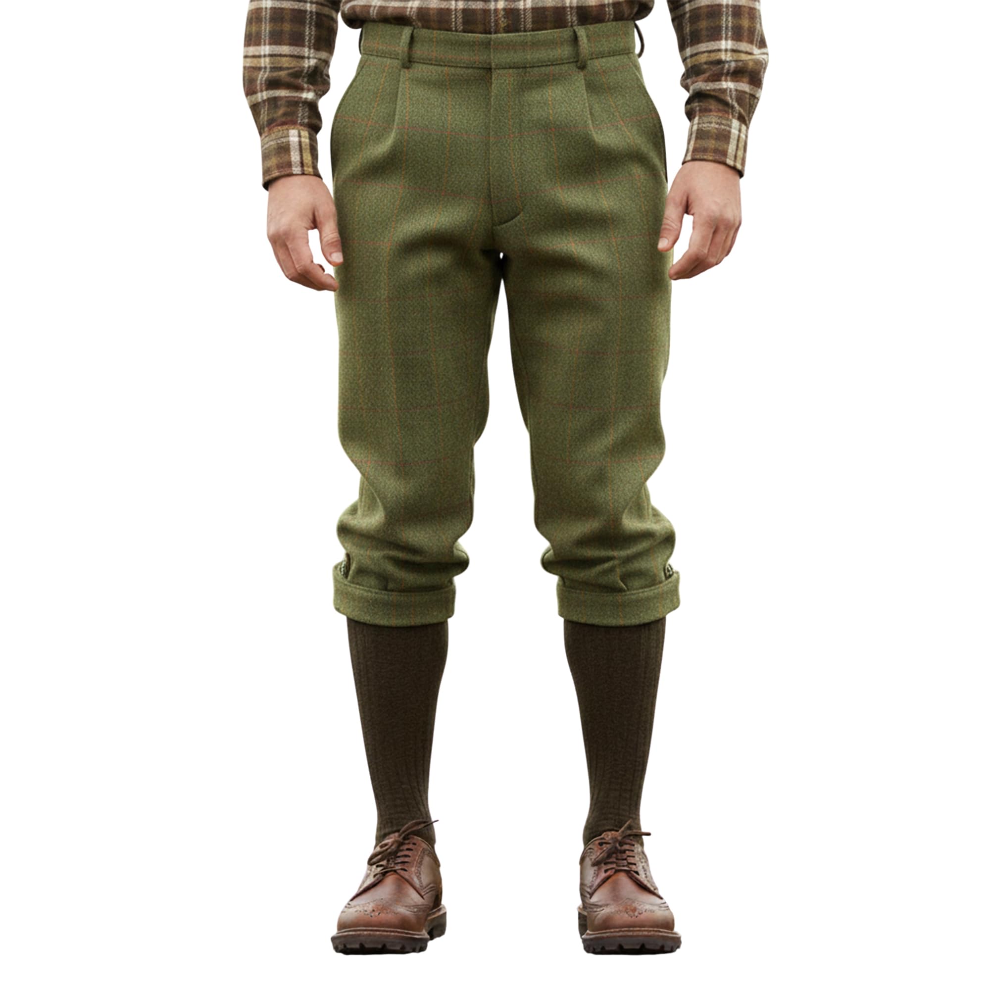 Game Technical Apparel Mens Derby Tweed Breeks Teflon Coated Plus Fours Breeches for Hunting Shooting Country-wear