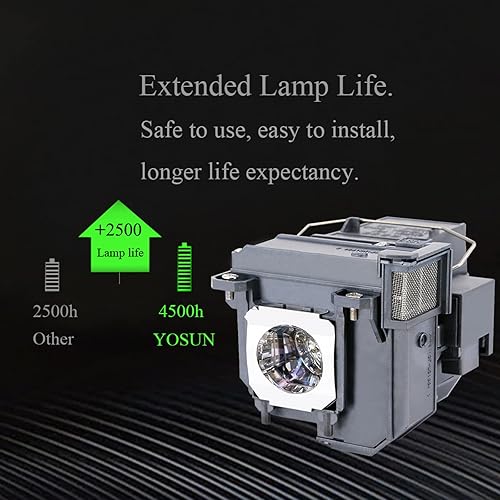 Miniatura 2 de YOSUN Lámpara de repuesto V13H010L91 para Epson ELPLP91 BrightLink 685Wi 695Wi PowerLite 680 685W 685Wi EB-680 EB-680S EB-685W EB-685Wi EB-685Ws
