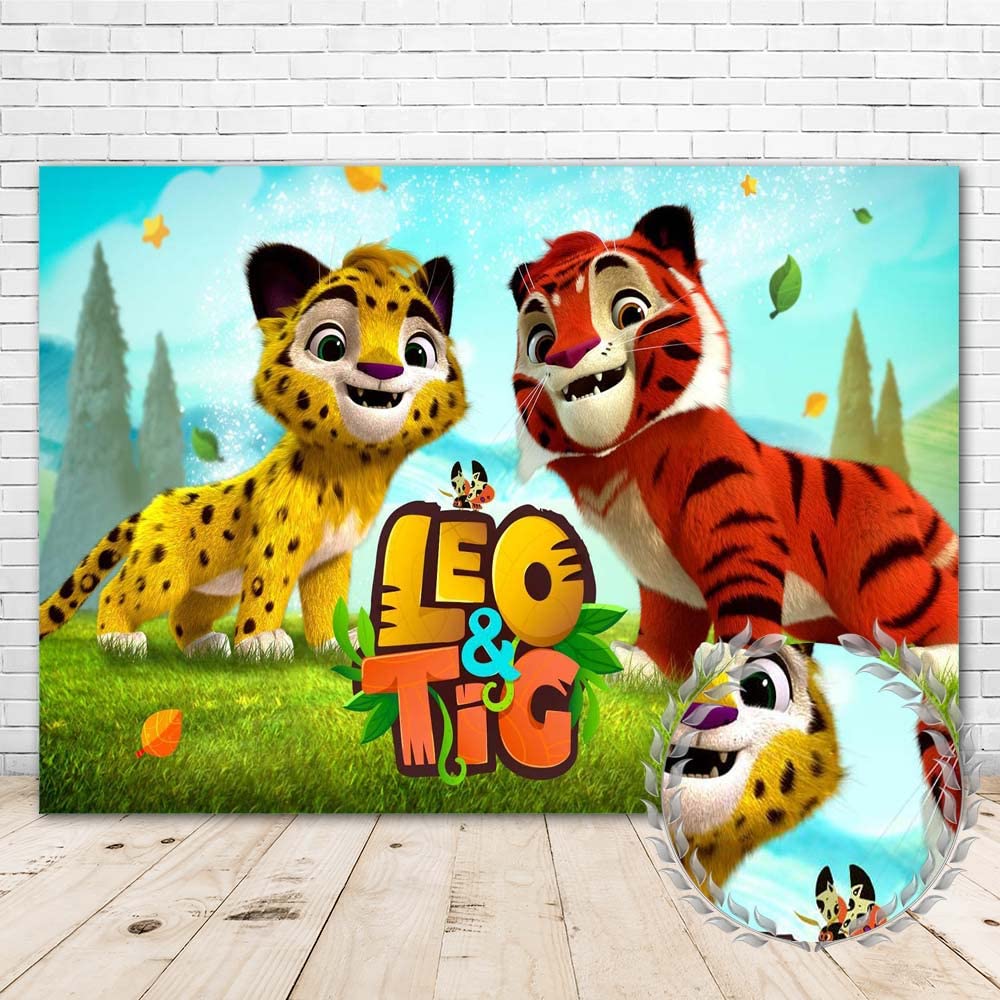 Buy Leo and Tig Backdrop 7x5 Vinyl Leo and Tig Background Poster for ...
