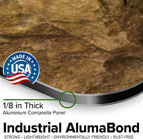 Miniatura 67 de My Sign Center - Letrero personalizado, 11 colores de fuente, 13 estilos de fuente, 4 opciones de agujero, 22 tamaños, 8 x 32 pulgadas, sin óxido,