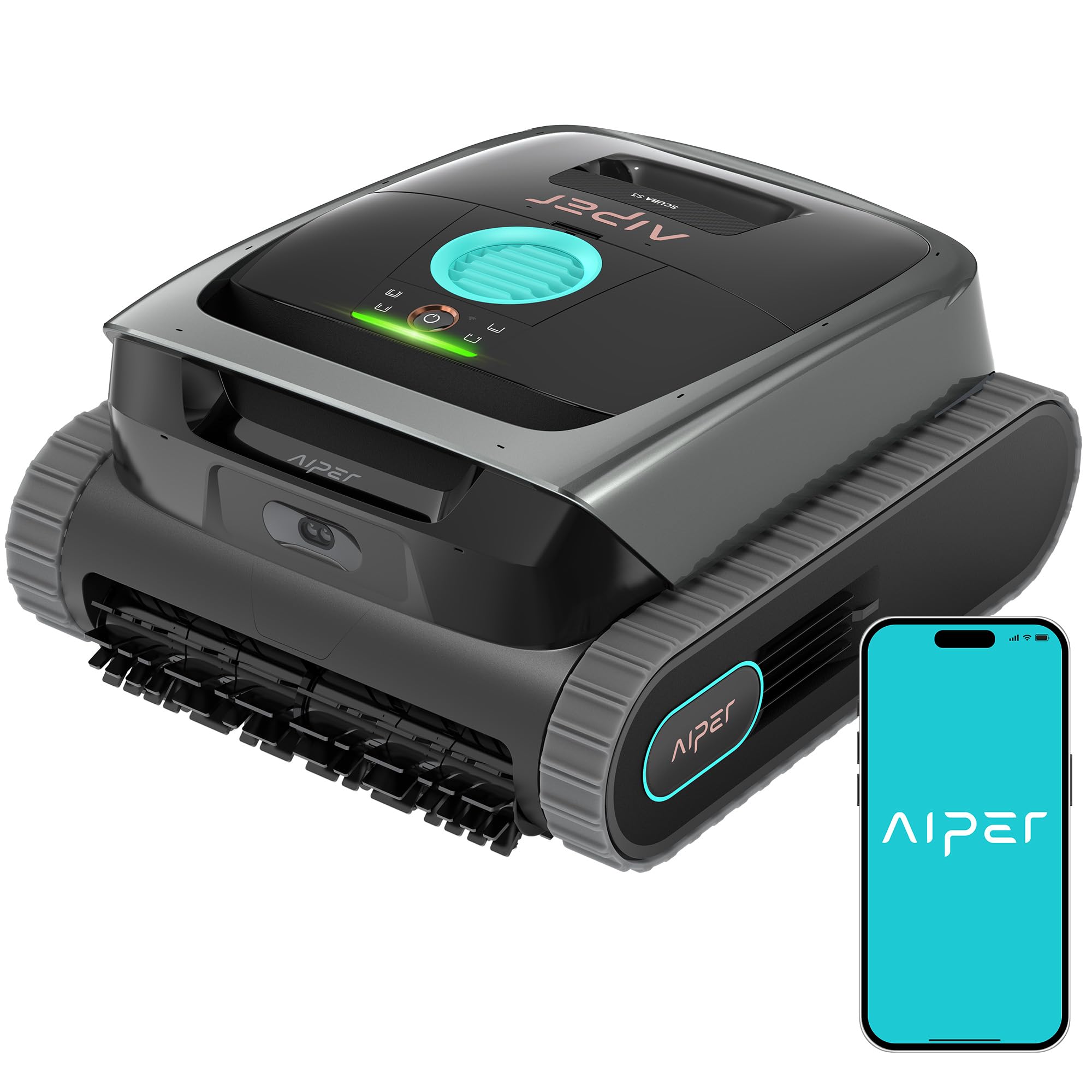 AIPER (Nuovo 2026 Scuba S3 Robot Piscina, Plan de Limpieza Semanal Personalizado, Aparcamiento Automático, Limpiafondos Ligero con App, Succión Potente, Robot Limpiafondos Piscina Fondo y Paredes