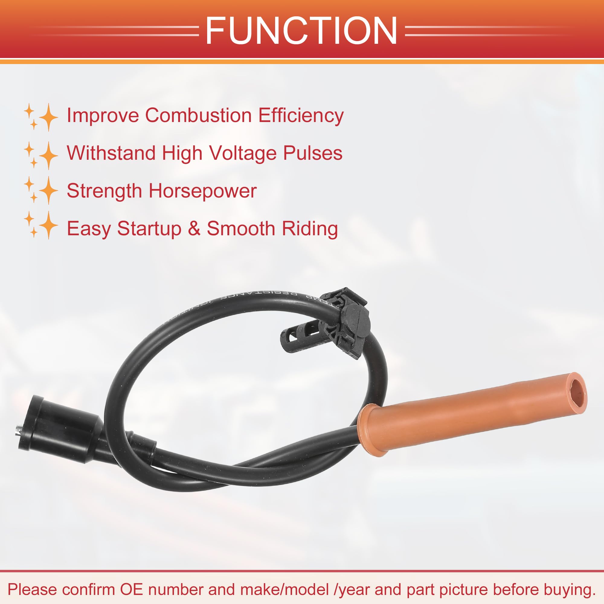 QUARKZMAN Cables De Bobina De Encendido De Bujía Para Coche Cable De Arnés De Bobina De Encendido De 8Mm Para Ford F-150 F-250 E-350 Super Duty 6.2L - Paquete De 8