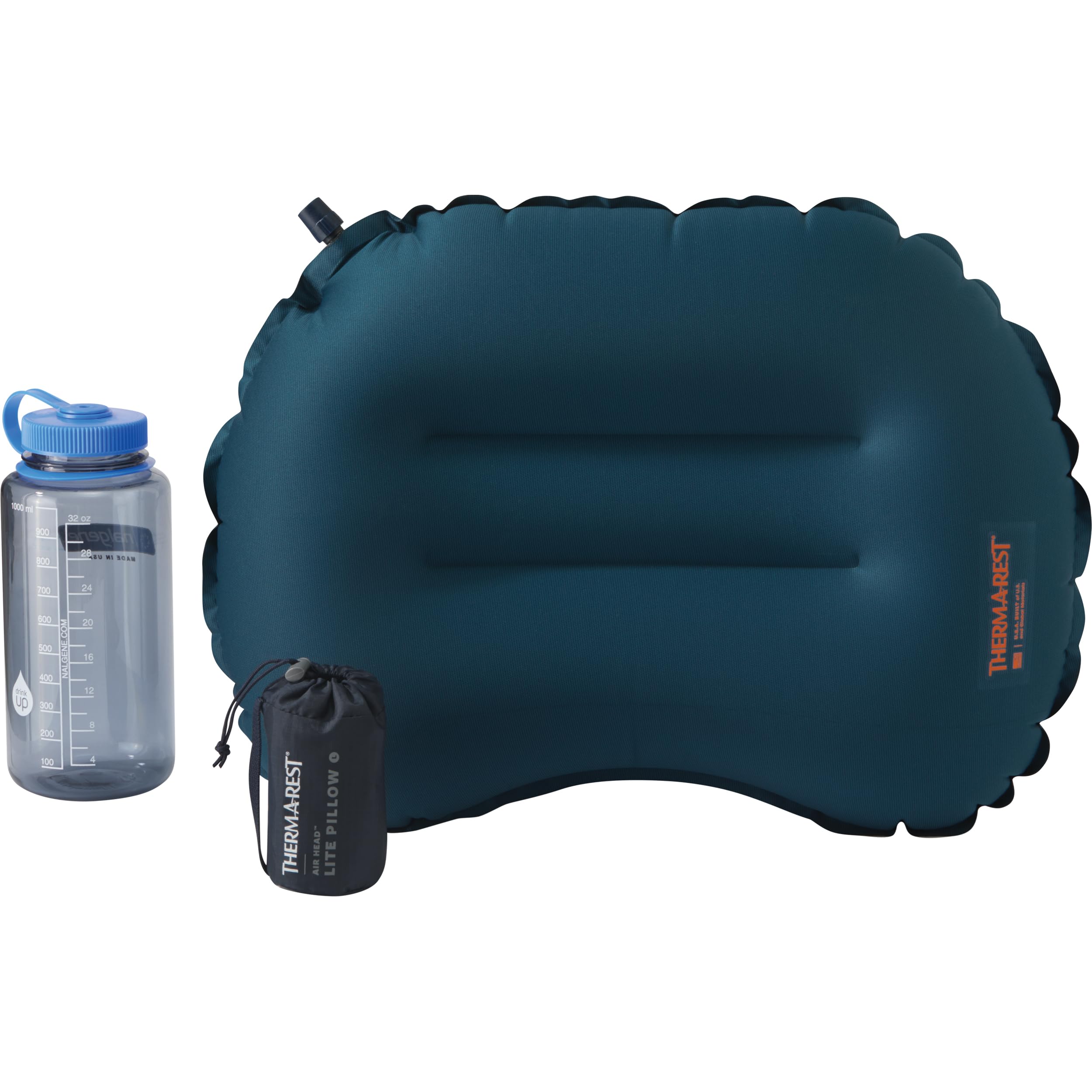Therm-a-Rest Air Head Lite - Almohada Inflable para Camping, Grande, 12.5 x 18 Pulgadas