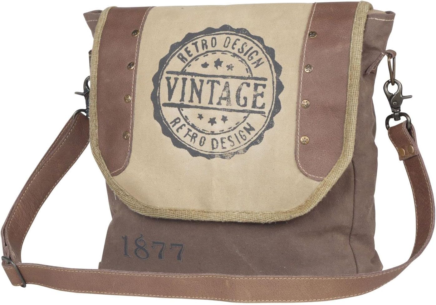 Myra Bag Vintage Kobicha Shoulder Bag S-4431 - Image 3