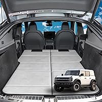 MGRFTOX Non-Inflatable Ford Bronco Car Mattress - Foldable Trunk Camping Pad, Modular Split for Single/Double, Portable for Travel & Beach